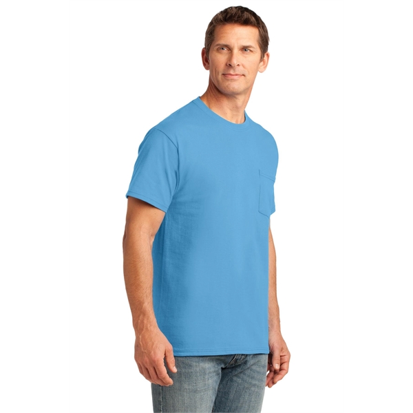Port & Company Core Cotton Pocket Tee. - Port & Company Core Cotton Pocket Tee. - Image 3 of 95