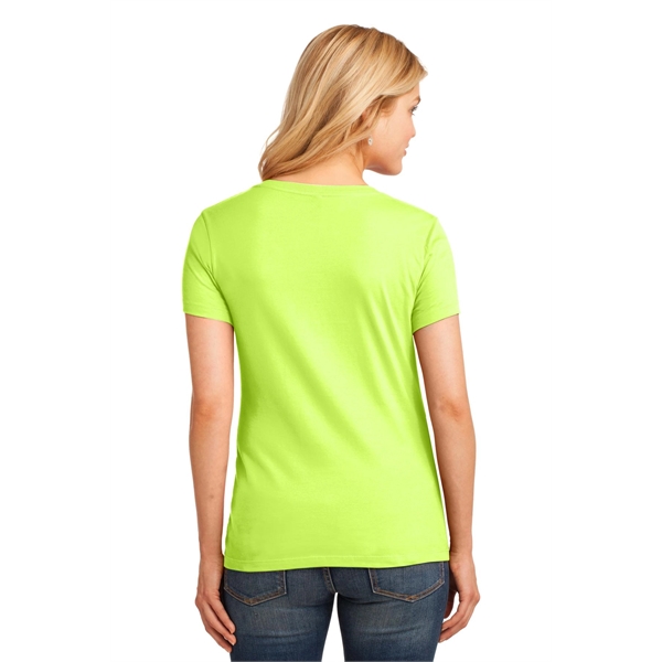 Port & Company Women's Core Cotton V-Neck Tee. - Port & Company Women's Core Cotton V-Neck Tee. - Image 48 of 135