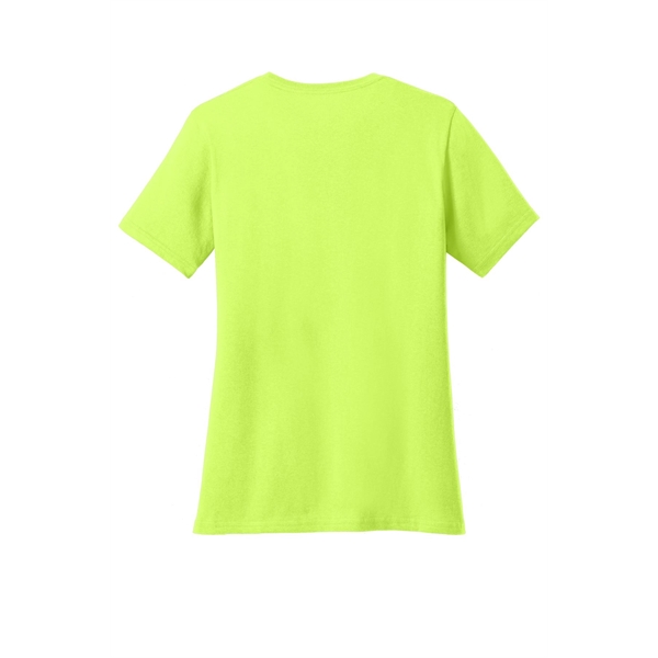 Port & Company Women's Core Cotton V-Neck Tee. - Port & Company Women's Core Cotton V-Neck Tee. - Image 51 of 135