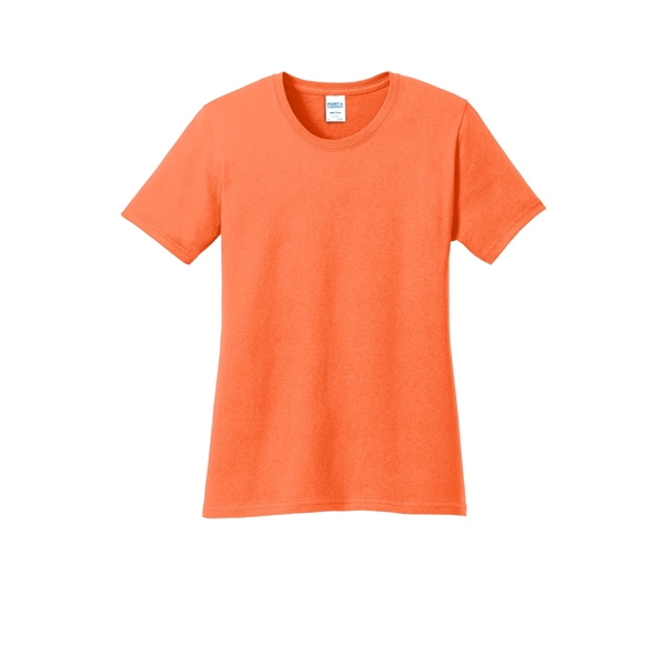 Port & Company Women's Core Cotton Tee. - Port & Company Women's Core Cotton Tee. - Image 65 of 144