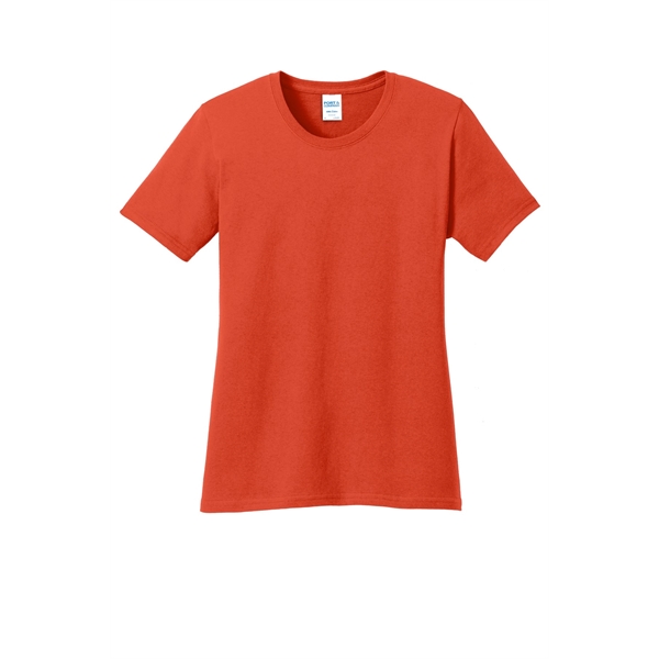 Port & Company Women's Core Cotton Tee. - Port & Company Women's Core Cotton Tee. - Image 77 of 144