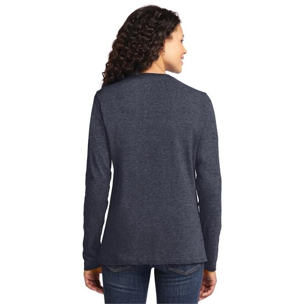 Port & Company Women's Long Sleeve Core Cotton Tee. - Port & Company Women's Long Sleeve Core Cotton Tee. - Image 65 of 94