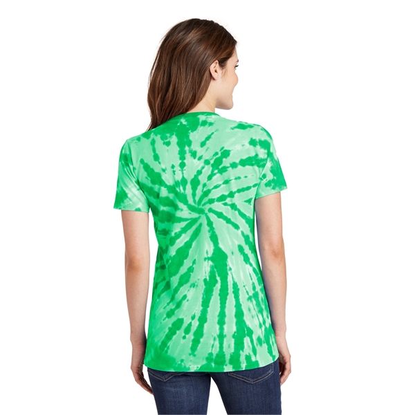 Port & Company Women's Tie-Dye V-Neck Tee. - Port & Company Women's Tie-Dye V-Neck Tee. - Image 8 of 47