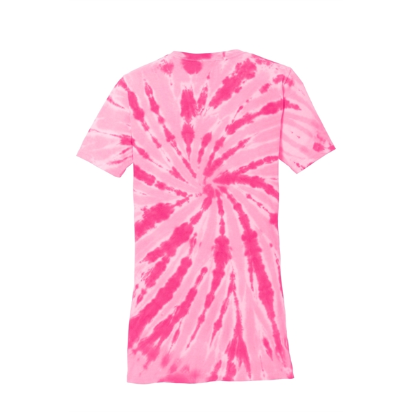 Port & Company Women's Tie-Dye V-Neck Tee. - Port & Company Women's Tie-Dye V-Neck Tee. - Image 15 of 47