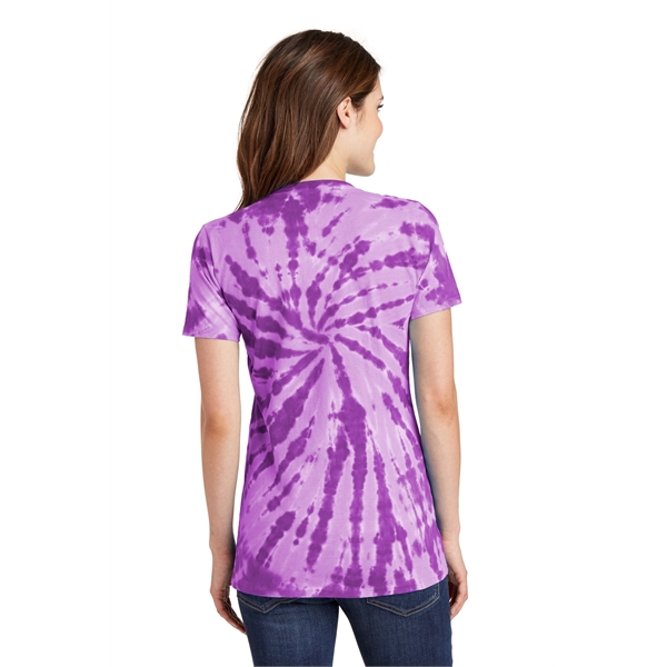 Port & Company Women's Tie-Dye V-Neck Tee. - Port & Company Women's Tie-Dye V-Neck Tee. - Image 16 of 47