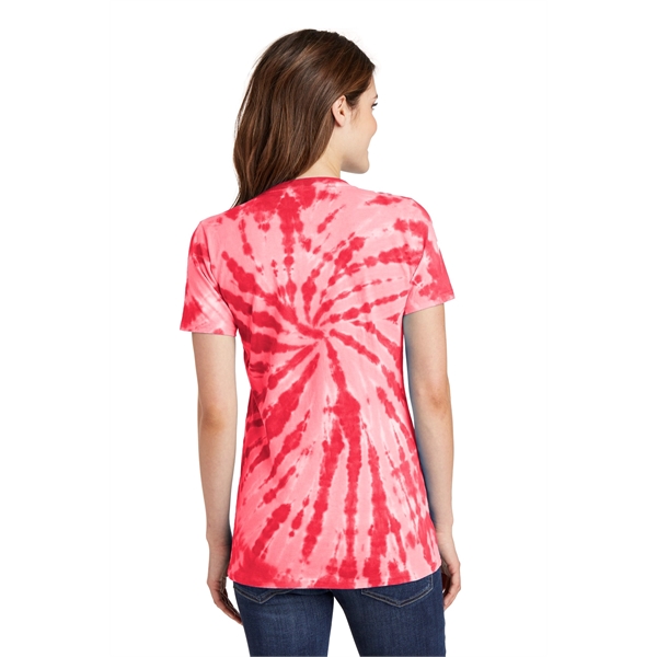 Port & Company Women's Tie-Dye V-Neck Tee. - Port & Company Women's Tie-Dye V-Neck Tee. - Image 19 of 47