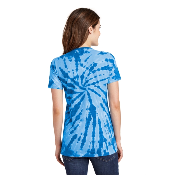 Port & Company Women's Tie-Dye V-Neck Tee. - Port & Company Women's Tie-Dye V-Neck Tee. - Image 23 of 47