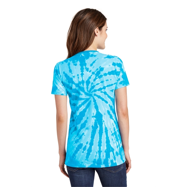 Port & Company Women's Tie-Dye V-Neck Tee. - Port & Company Women's Tie-Dye V-Neck Tee. - Image 26 of 47