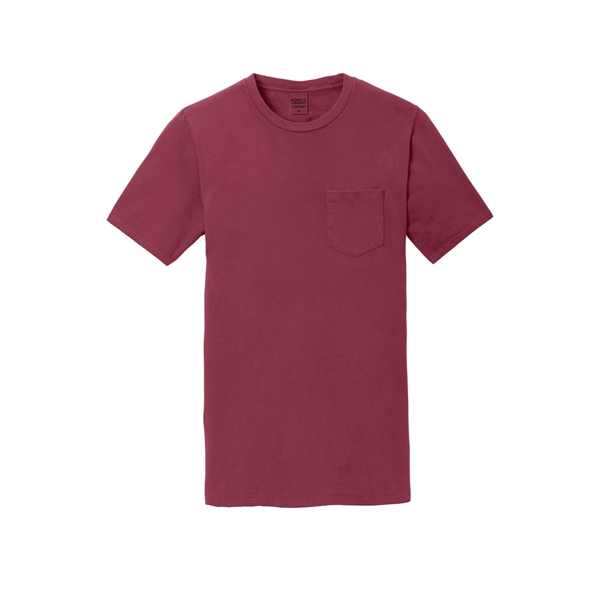 Port & Company Beach Wash Garment-Dyed Pocket Tee. - Port & Company Beach Wash Garment-Dyed Pocket Tee. - Image 19 of 45