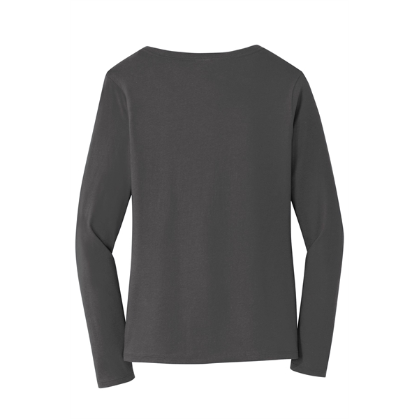 Port & Company Women's Long Sleeve Fan Favorite V-Neck Tee. - Port & Company Women's Long Sleeve Fan Favorite V-Neck Tee. - Image 15 of 63