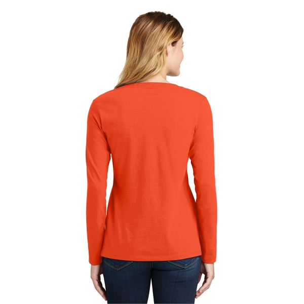 Port & Company Women's Long Sleeve Fan Favorite V-Neck Tee. - Port & Company Women's Long Sleeve Fan Favorite V-Neck Tee. - Image 21 of 63