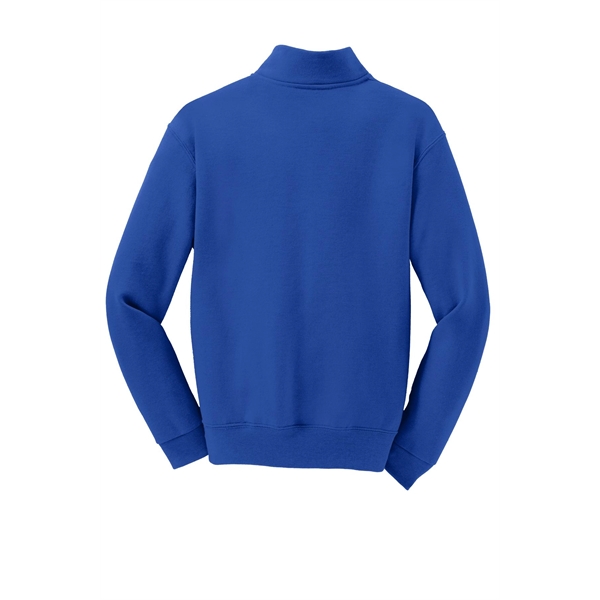JERZEES Youth NuBlend 1/4-Zip Cadet Collar Sweatshirt. - JERZEES Youth NuBlend 1/4-Zip Cadet Collar Sweatshirt. - Image 13 of 28