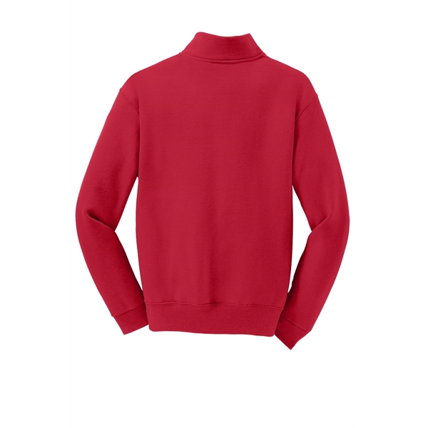 JERZEES Youth NuBlend 1/4-Zip Cadet Collar Sweatshirt. - JERZEES Youth NuBlend 1/4-Zip Cadet Collar Sweatshirt. - Image 16 of 28