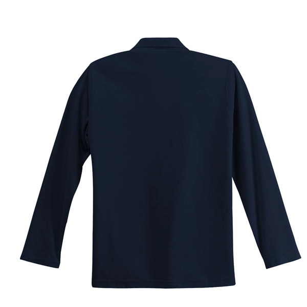 Port Authority Women's Silk Touch Long Sleeve Polo. - Port Authority Women's Silk Touch Long Sleeve Polo. - Image 10 of 45