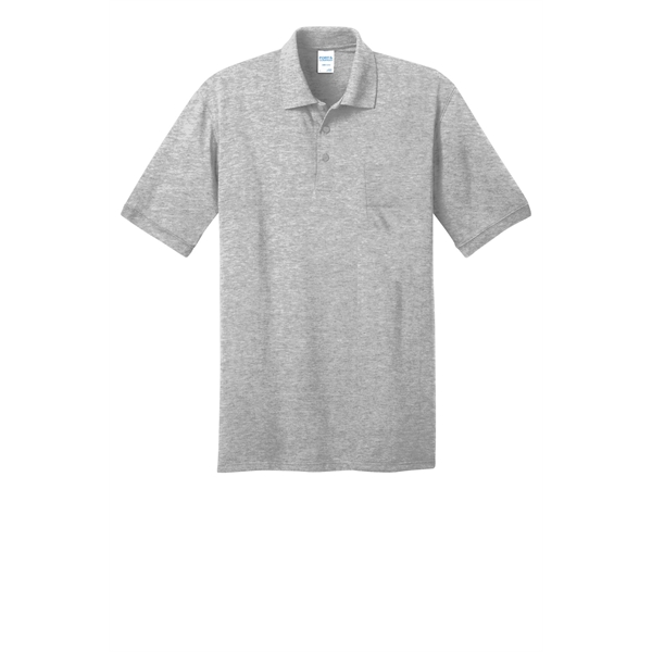 Port & Company Core Blend Jersey Knit Pocket Polo. - Port & Company Core Blend Jersey Knit Pocket Polo. - Image 3 of 48