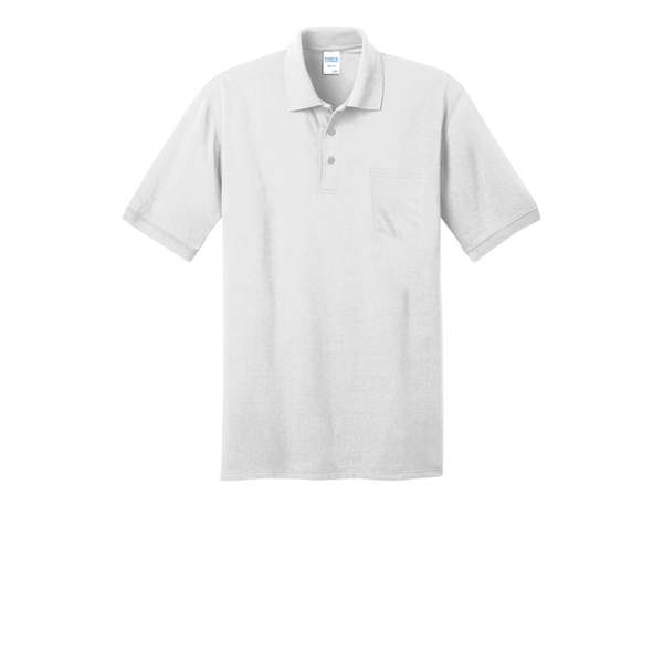 Port & Company Core Blend Jersey Knit Pocket Polo. - Port & Company Core Blend Jersey Knit Pocket Polo. - Image 42 of 48