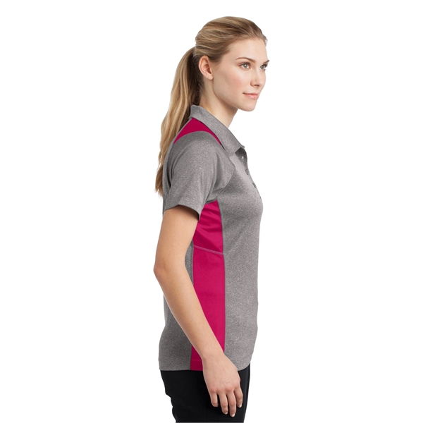 Sport-Tek Women's Heather Colorblock Contender Polo. - Sport-Tek Women's Heather Colorblock Contender Polo. - Image 17 of 60