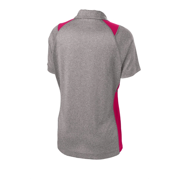 Sport-Tek Women's Heather Colorblock Contender Polo. - Sport-Tek Women's Heather Colorblock Contender Polo. - Image 20 of 60