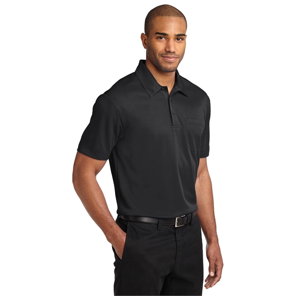 Port Authority Silk Touch Performance Pocket Polo. - Port Authority Silk Touch Performance Pocket Polo. - Image 4 of 75