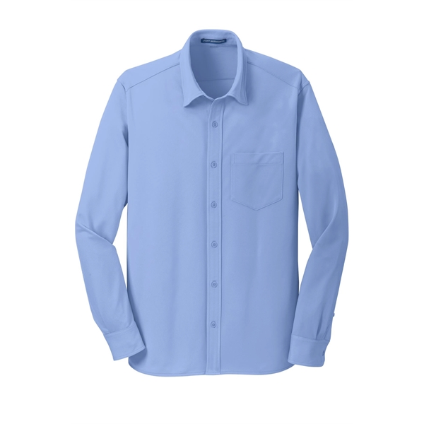 Port Authority Dimension Knit Dress Shirt. - Port Authority Dimension Knit Dress Shirt. - Image 16 of 25