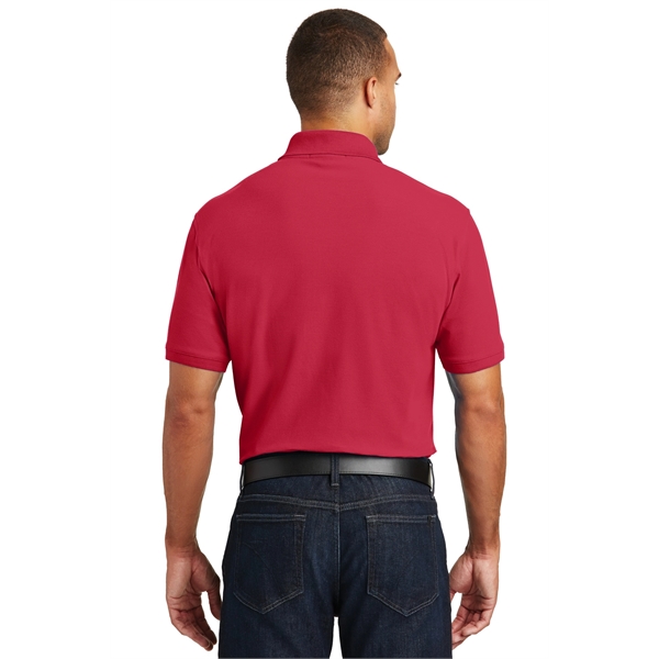 Port Authority Tall Core Classic Pique Polo. - Port Authority Tall Core Classic Pique Polo. - Image 20 of 35