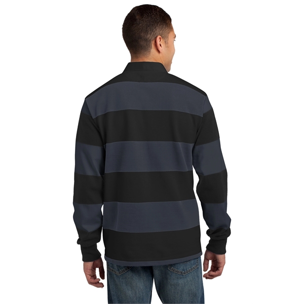 Sport-Tek Classic Long Sleeve Rugby Polo. - Sport-Tek Classic Long Sleeve Rugby Polo. - Image 1 of 25