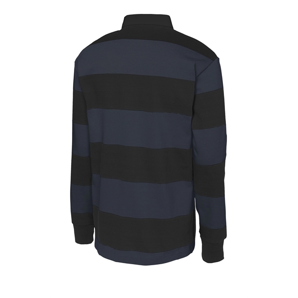 Sport-Tek Classic Long Sleeve Rugby Polo. - Sport-Tek Classic Long Sleeve Rugby Polo. - Image 6 of 25