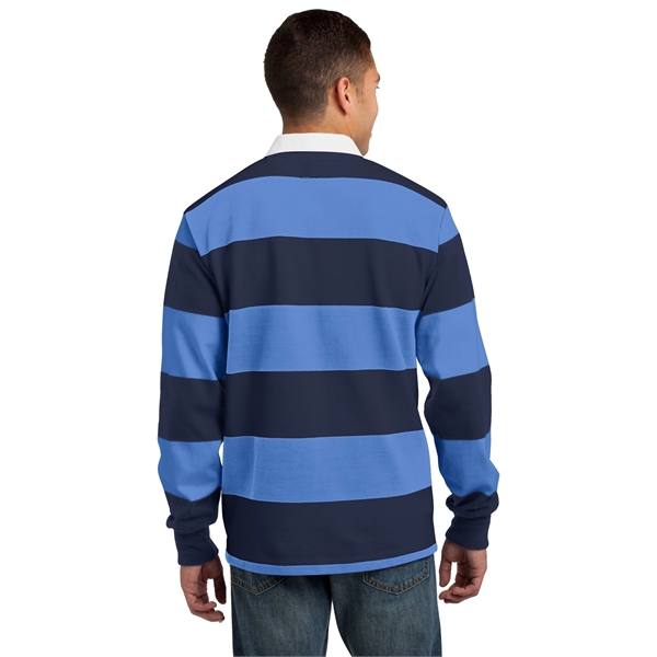 Sport-Tek Classic Long Sleeve Rugby Polo. - Sport-Tek Classic Long Sleeve Rugby Polo. - Image 13 of 25