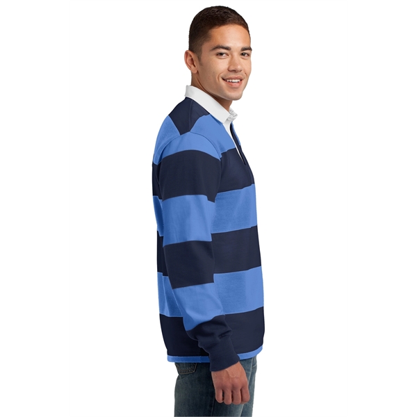 Sport-Tek Classic Long Sleeve Rugby Polo. - Sport-Tek Classic Long Sleeve Rugby Polo. - Image 14 of 25