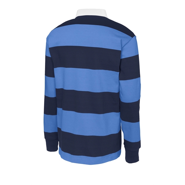 Sport-Tek Classic Long Sleeve Rugby Polo. - Sport-Tek Classic Long Sleeve Rugby Polo. - Image 16 of 25