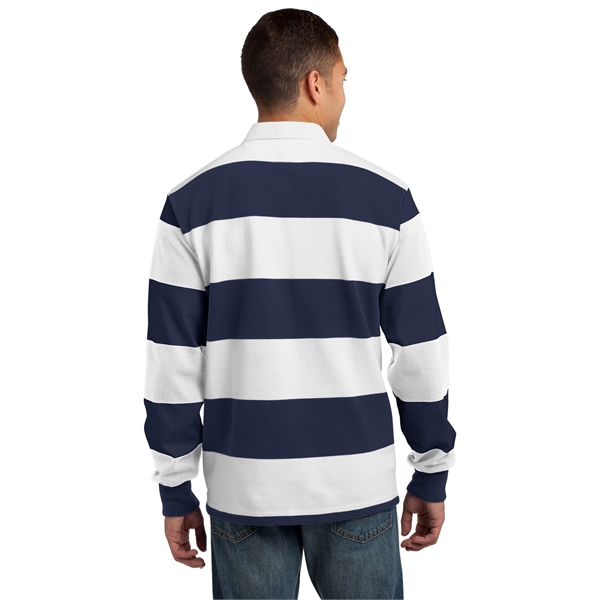 Sport-Tek Classic Long Sleeve Rugby Polo. - Sport-Tek Classic Long Sleeve Rugby Polo. - Image 17 of 25