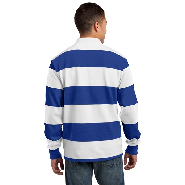 Sport-Tek Classic Long Sleeve Rugby Polo. - Sport-Tek Classic Long Sleeve Rugby Polo. - Image 21 of 25