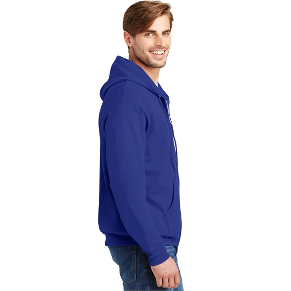 Hanes - EcoSmart Full-Zip Hooded Sweatshirt. - Hanes - EcoSmart Full-Zip Hooded Sweatshirt. - Image 18 of 91