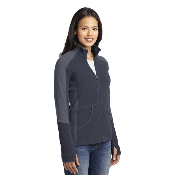 Port Authority Women's Colorblock Microfleece Jacket. - Port Authority Women's Colorblock Microfleece Jacket. - Image 3 of 27