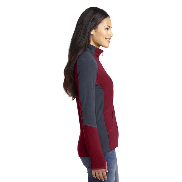 Port Authority Women's Colorblock Microfleece Jacket. - Port Authority Women's Colorblock Microfleece Jacket. - Image 11 of 27