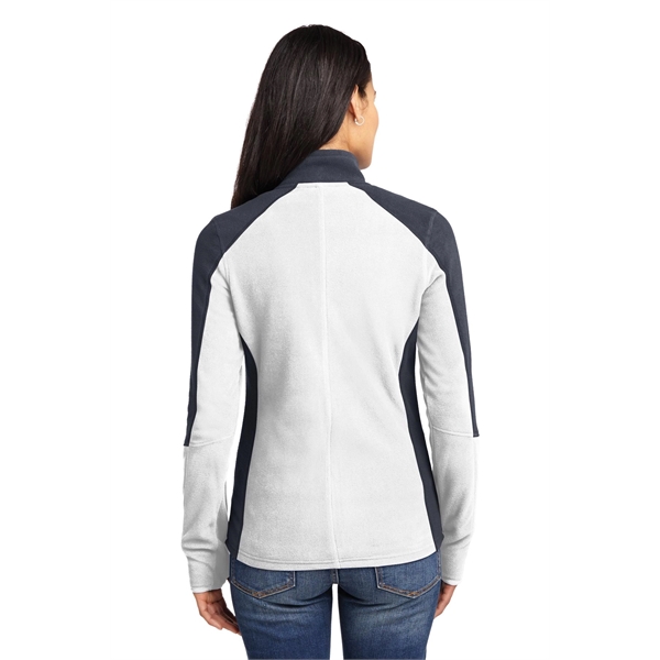 Port Authority Women's Colorblock Microfleece Jacket. - Port Authority Women's Colorblock Microfleece Jacket. - Image 14 of 27