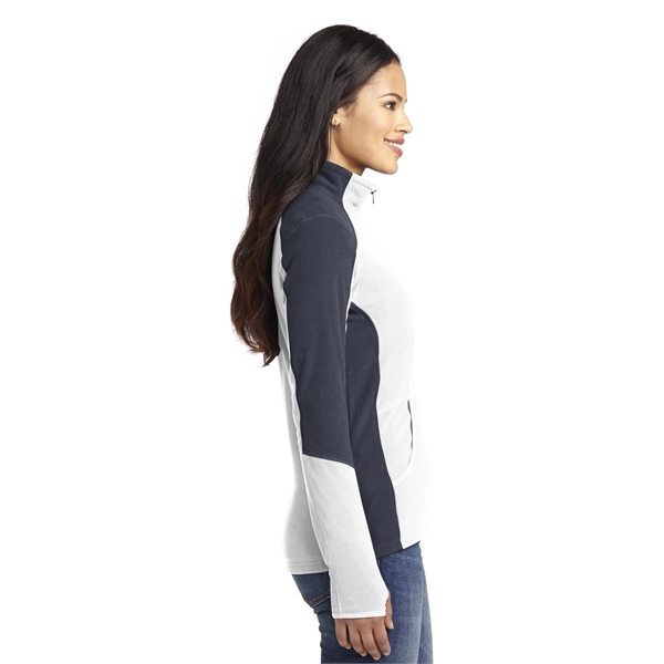 Port Authority Women's Colorblock Microfleece Jacket. - Port Authority Women's Colorblock Microfleece Jacket. - Image 15 of 27