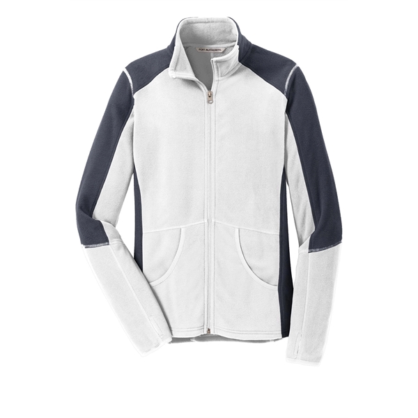 Port Authority Women's Colorblock Microfleece Jacket. - Port Authority Women's Colorblock Microfleece Jacket. - Image 16 of 27