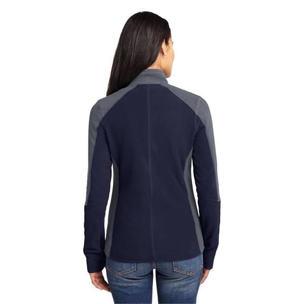 Port Authority Women's Colorblock Microfleece Jacket. - Port Authority Women's Colorblock Microfleece Jacket. - Image 18 of 27