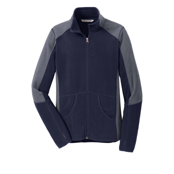 Port Authority Women's Colorblock Microfleece Jacket. - Port Authority Women's Colorblock Microfleece Jacket. - Image 19 of 27