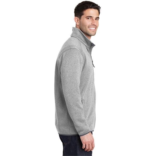 Port Authority Sweater Fleece Jacket. - Port Authority Sweater Fleece Jacket. - Image 9 of 30