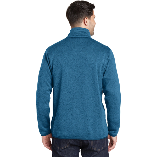 Port Authority Sweater Fleece Jacket. - Port Authority Sweater Fleece Jacket. - Image 12 of 30