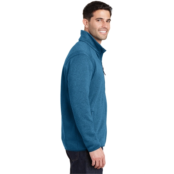 Port Authority Sweater Fleece Jacket. - Port Authority Sweater Fleece Jacket. - Image 13 of 30