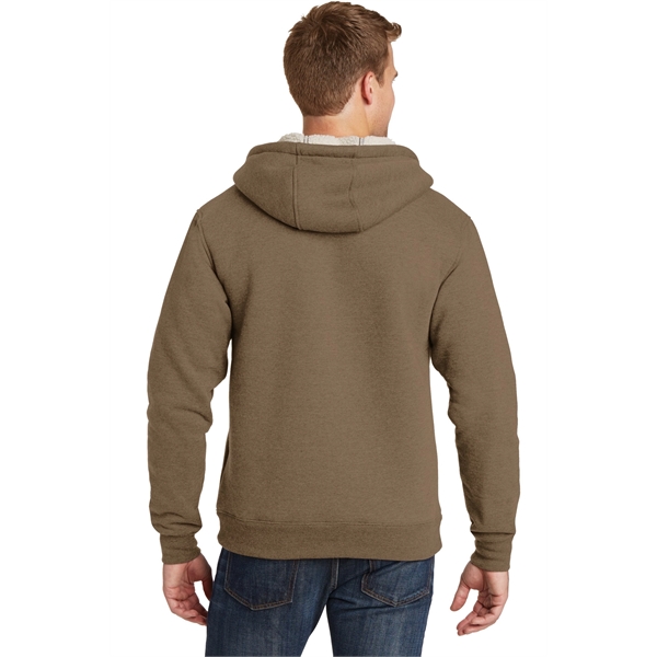 CornerStone Heavyweight Sherpa-Lined Hooded Fleece Jacket. - CornerStone Heavyweight Sherpa-Lined Hooded Fleece Jacket. - Image 9 of 20