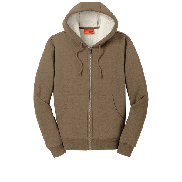 CornerStone Heavyweight Sherpa-Lined Hooded Fleece Jacket. - CornerStone Heavyweight Sherpa-Lined Hooded Fleece Jacket. - Image 11 of 20