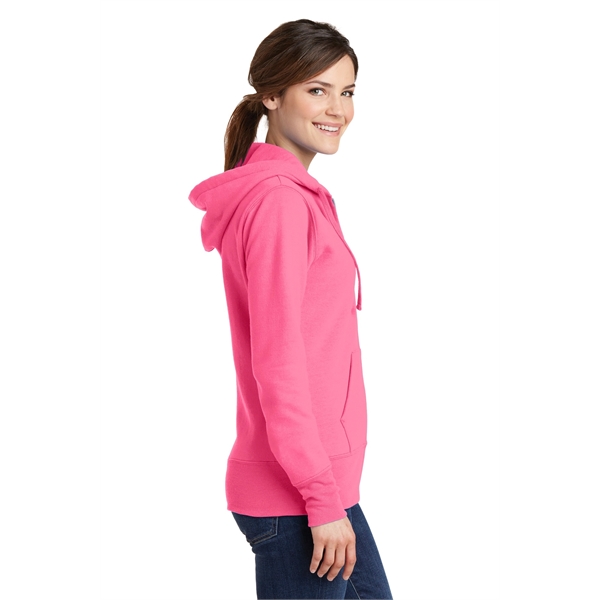 Port & Company Women's Core Fleece Full-Zip Hooded Sweats... - Port & Company Women's Core Fleece Full-Zip Hooded Sweats... - Image 25 of 77