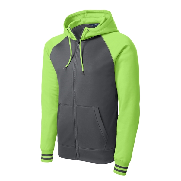 Sport-Tek Sport-Wick Varsity Fleece Full-Zip Hooded Jacket. - Sport-Tek Sport-Wick Varsity Fleece Full-Zip Hooded Jacket. - Image 20 of 24