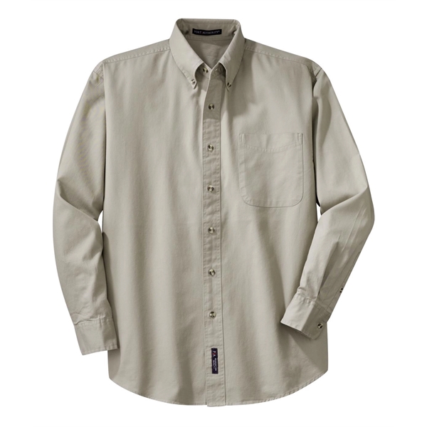 Port Authority Tall Long Sleeve Twill Shirt. - Port Authority Tall Long Sleeve Twill Shirt. - Image 6 of 39