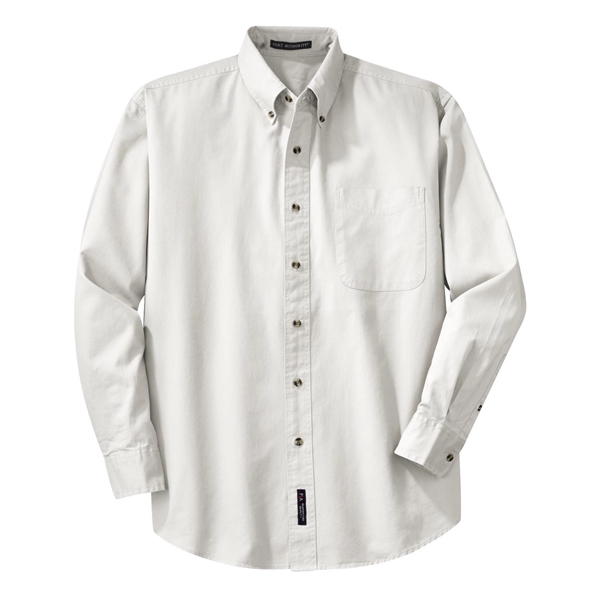 Port Authority Tall Long Sleeve Twill Shirt. - Port Authority Tall Long Sleeve Twill Shirt. - Image 8 of 39