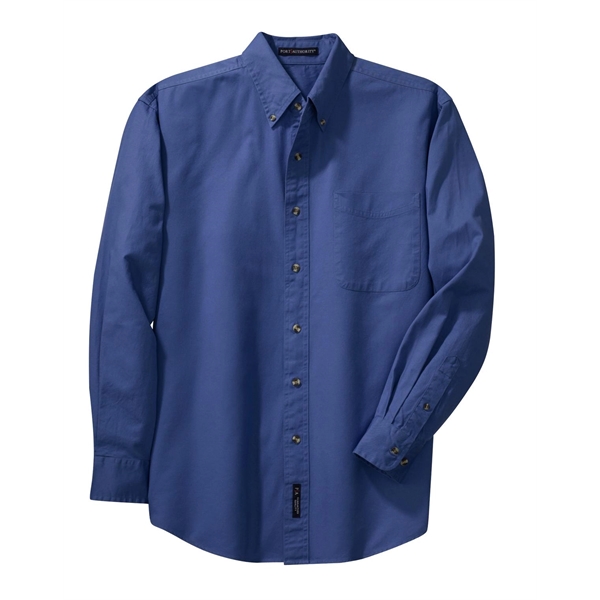 Port Authority Tall Long Sleeve Twill Shirt. - Port Authority Tall Long Sleeve Twill Shirt. - Image 12 of 39